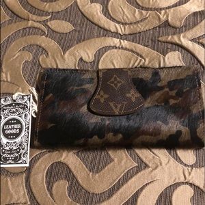 Handmade Leather Camo Wallet